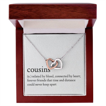 Definition Of A Cousin Necklace Interlocking Hearts Necklace