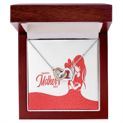 To My Mom Interlocking Hearts Necklace