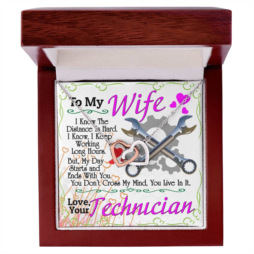 Technician'S Wife - Interlocking Heart Necklace Interlocking Hearts Necklace