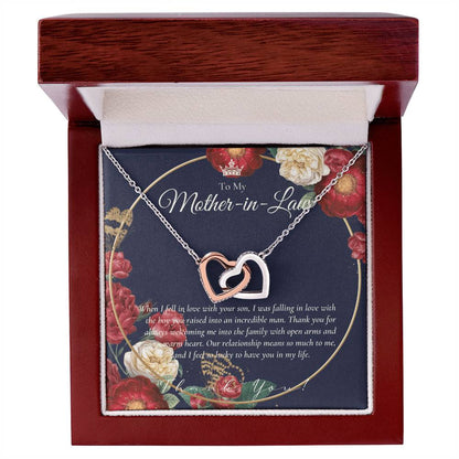 Mother In Law Gift Mom In Law Jewelry Mother'S Day Gift For Mother-In-Law Gift For Mother In Law Mother-In-Law Necklace Interlocking Hearts Necklace