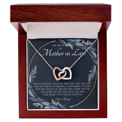 Future Mother In Law Gift Mom In Law Jewelry Mother'S Day Gift For Mother-In-Law Gift For Mother In Law Mother-In-Law Necklace Interlocking Hearts Necklace