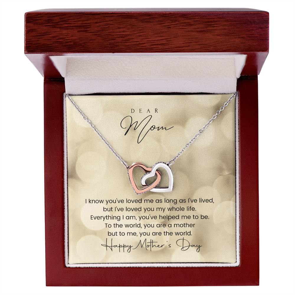 Happy Mother'S Day Interlocking Hearts Interlocking Hearts Necklace