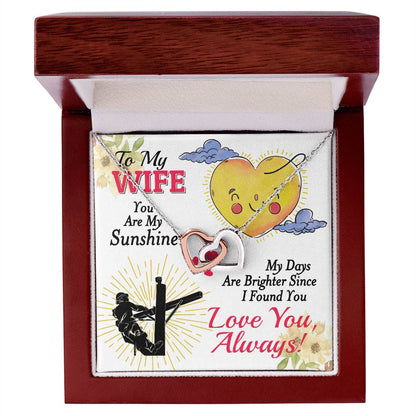 Lineman'S Wife - Interlocking Heart Necklace Interlocking Hearts Necklace