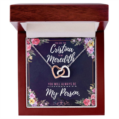 You Will Always Be My Person Necklace - Best Gift You Can Give Interlocking Hearts Necklace
