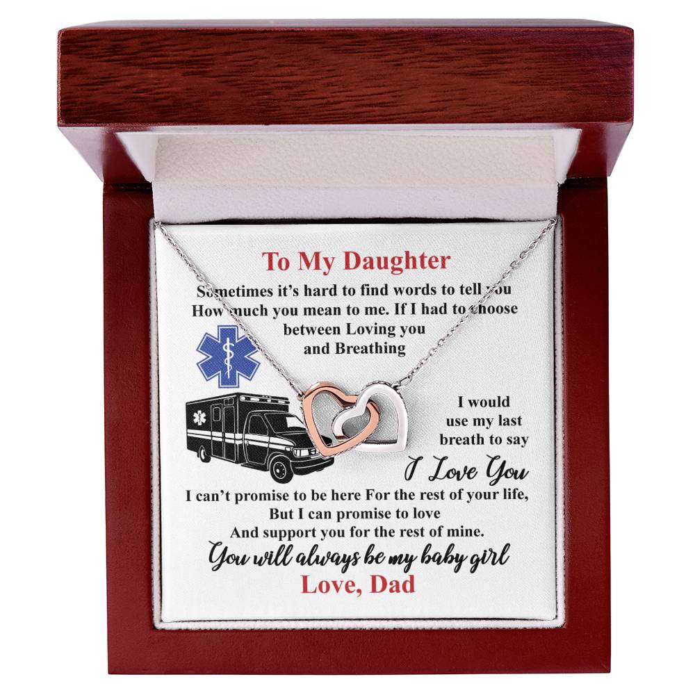 Gift For Daughter - Interlocking Heart Necklace Interlocking Hearts Necklace