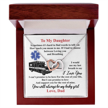 Gift For Daughter - Interlocking Heart Necklace Interlocking Hearts Necklace