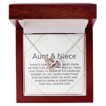 Aunt & Niece Interlocking Hearts Necklace