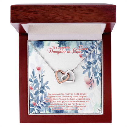 Perfect Us Gifts To Our Daughter-In-Law Gift On Wedding Day?????? Interlocking Hearts Necklace