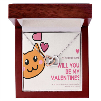 To My Future Wife Interlocking Hearts Necklace