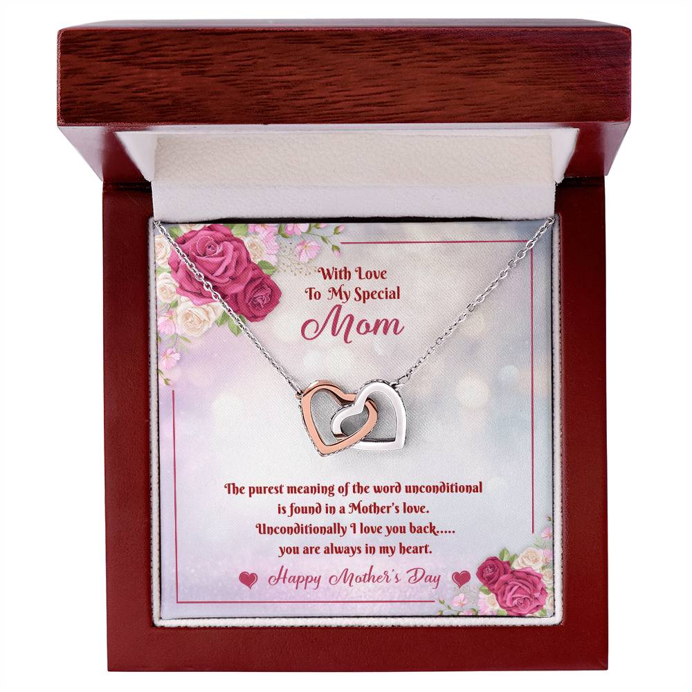 Mother'S Day Hearts Necklace Interlocking Hearts Necklace