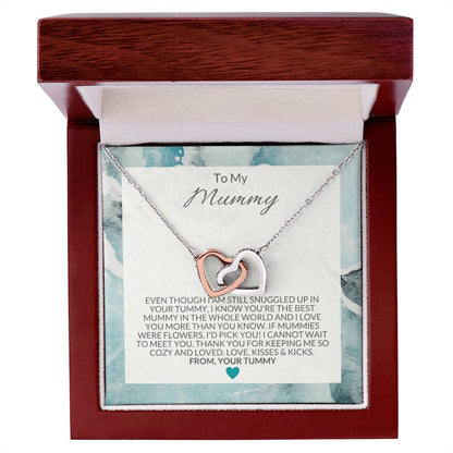 To My Mummy Necklace Interlocking Hearts Necklace