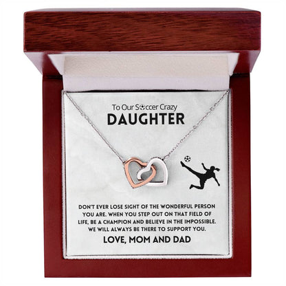 Don'T Ever Lose Sight Necklace Interlocking Hearts Necklace