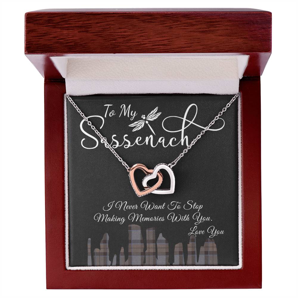 To My Sassenach - Interlocking Heart Interlocking Hearts Necklace