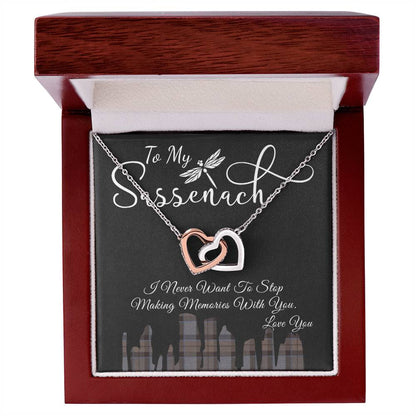 To My Sassenach - Interlocking Heart Interlocking Hearts Necklace