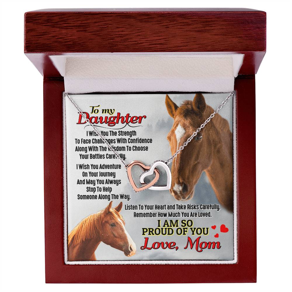 Horse Lover'S Daughter - Interlocking Heart Necklace Interlocking Hearts Necklace