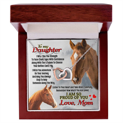 Horse Lover'S Daughter - Interlocking Heart Necklace Interlocking Hearts Necklace