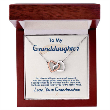 Collection Granddaughter - Every Step Of Your Life - Necklace Interlocking Hearts Necklace