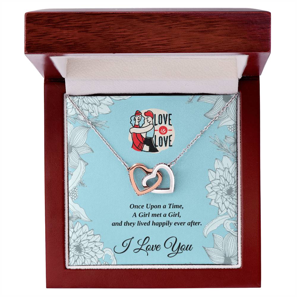 Interlocked Hearts - Once Upon A Time - Love Is Love Interlocking Hearts Necklace