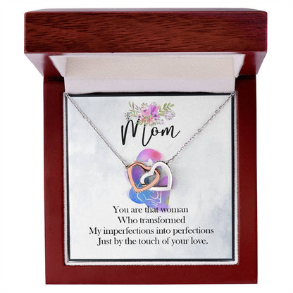 Gift For Mom - Birthday Gift For Mom Mothers Day Gift For Mom Gift For Mom Birthday Necklace For Mom Daughter To Mom Gift Interlocking Hearts Necklace
