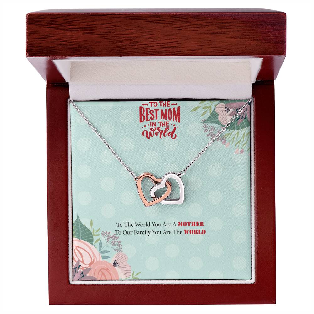 Mothers Day Gift For Mom Mothers Day Gift From Son Mothers Day Gift From Daughter Mothers Day Necklace Interlocking Hearts Necklace