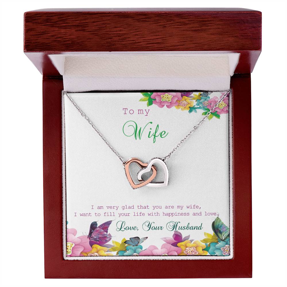 Gift For Wife Interlocking Hearts Necklace