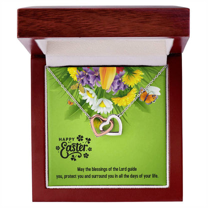 Happy Easter Gifts Interlocking Hearts Necklace