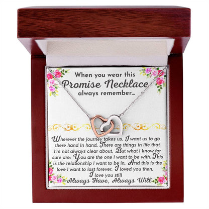 The Promise Necklace Interlocking Hearts Necklace