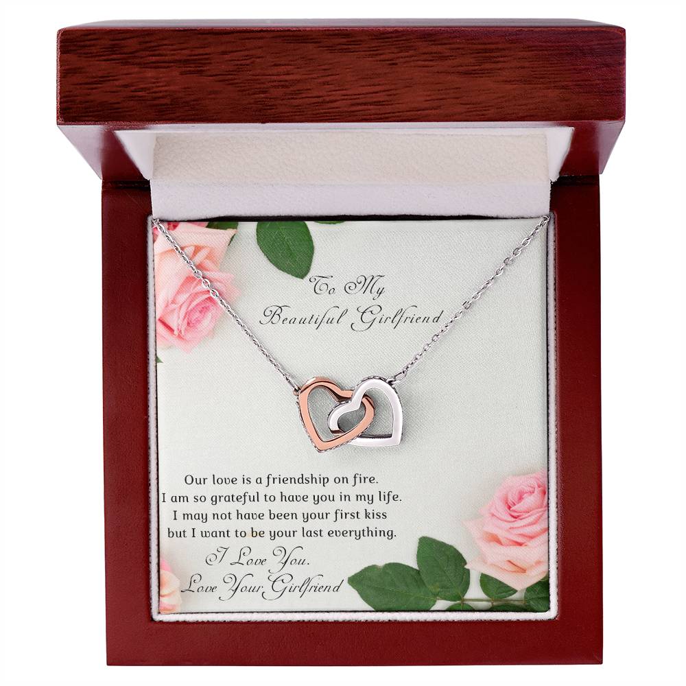 Girl To Girlfriend-Two Hearts Necklace-Our Love Is A. Interlocking Hearts Necklace