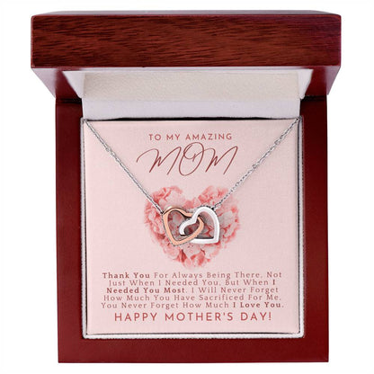 The Perfect Mother'S Day Gift. Interlocking Hearts Necklace