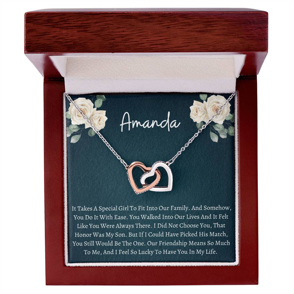 Sons Girlfriend Interlocking Necklace Interlocking Hearts Necklace