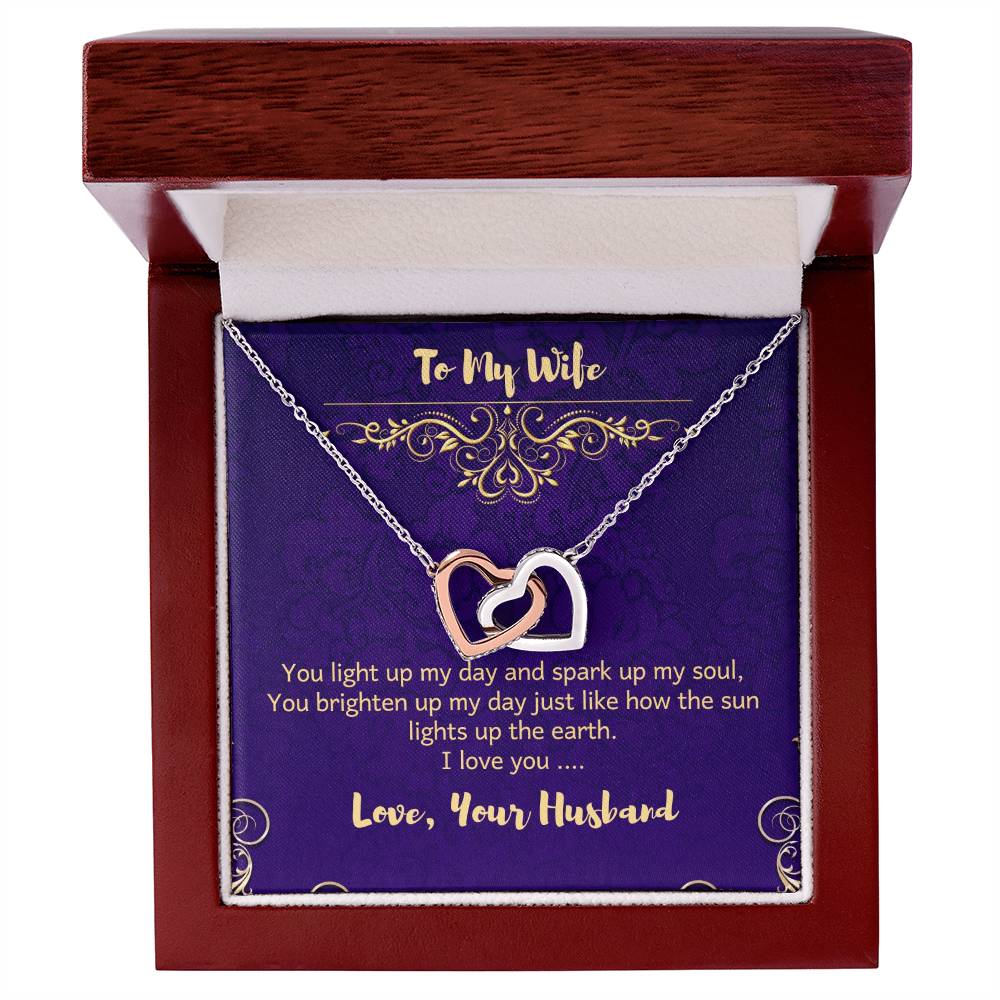 Sparkling Two Hearts Interlocked Necklace Interlocking Hearts Necklace