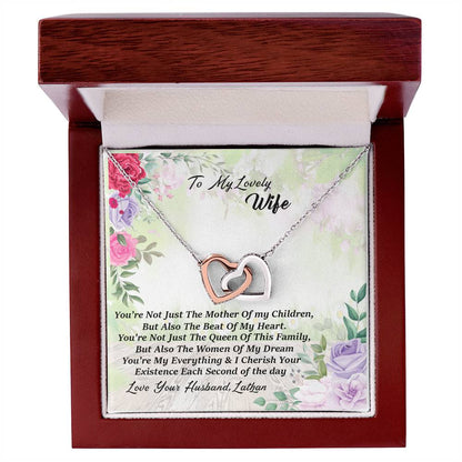 Love Your Husband Lathan Interlocking Hearts Necklace