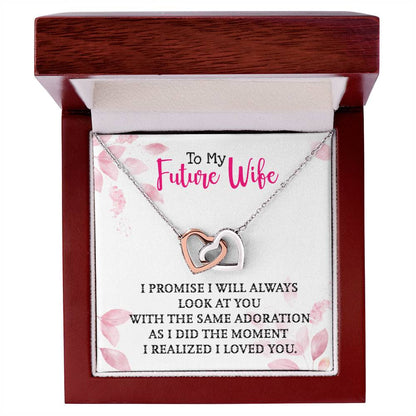 Gift For Future Wife - Interlocking Heart Necklace Interlocking Hearts Necklace