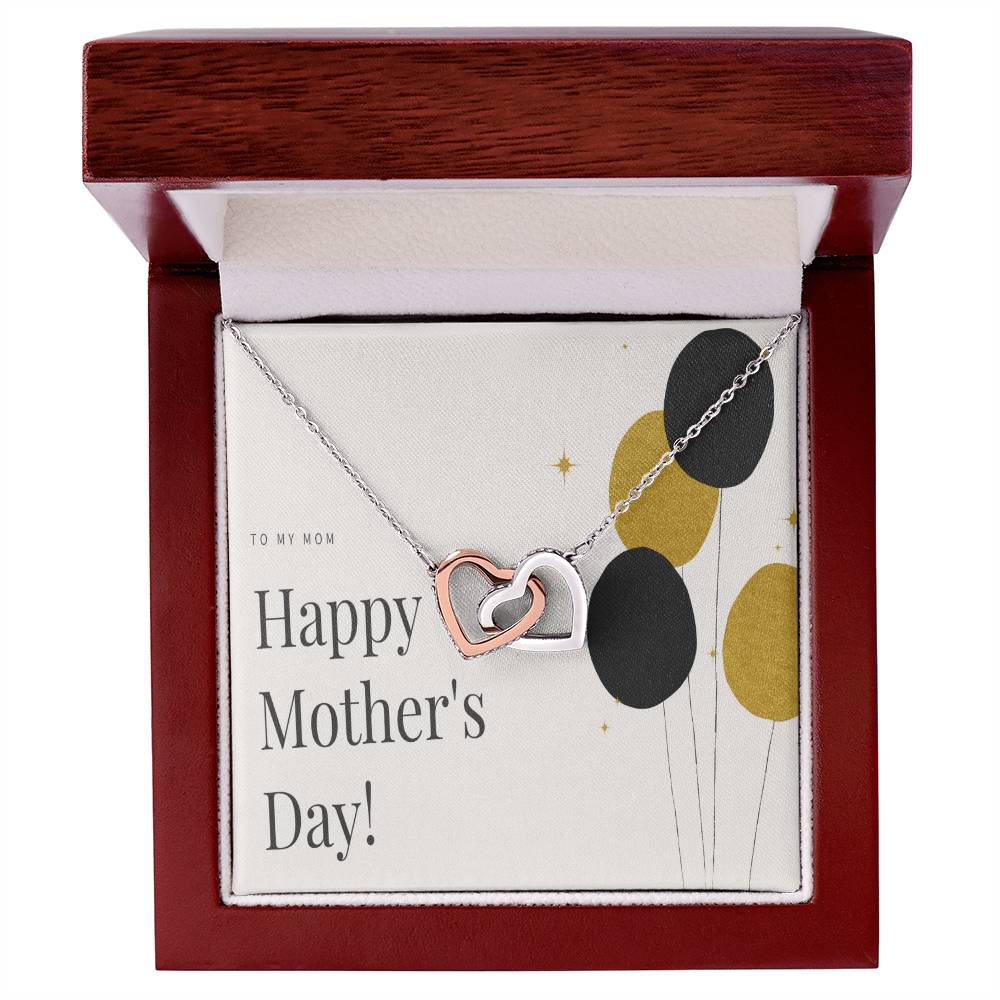 To My Mom Interlocking Hearts Necklace