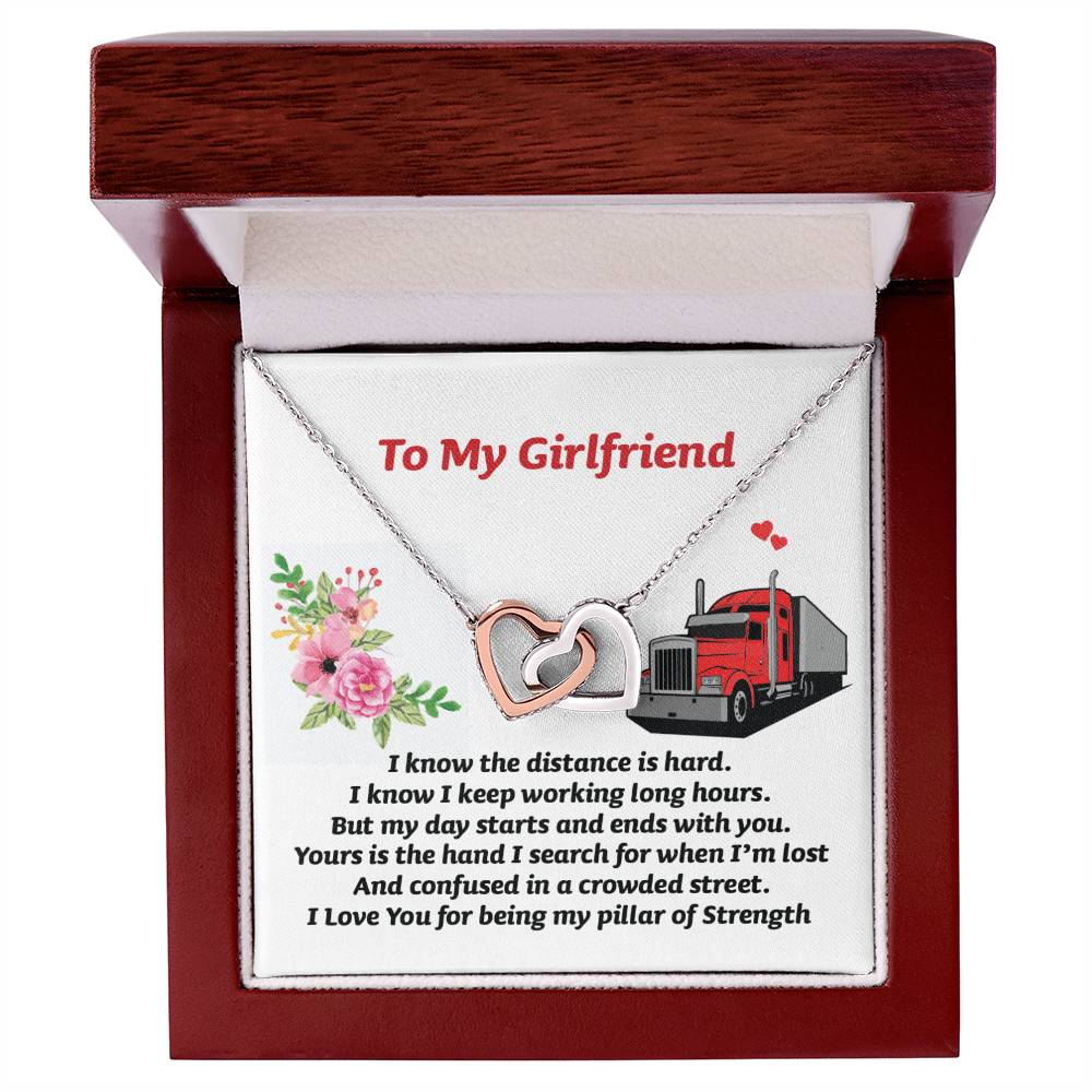 Gift For Girlfriend - Interlocking Heart Necklace Interlocking Hearts Necklace