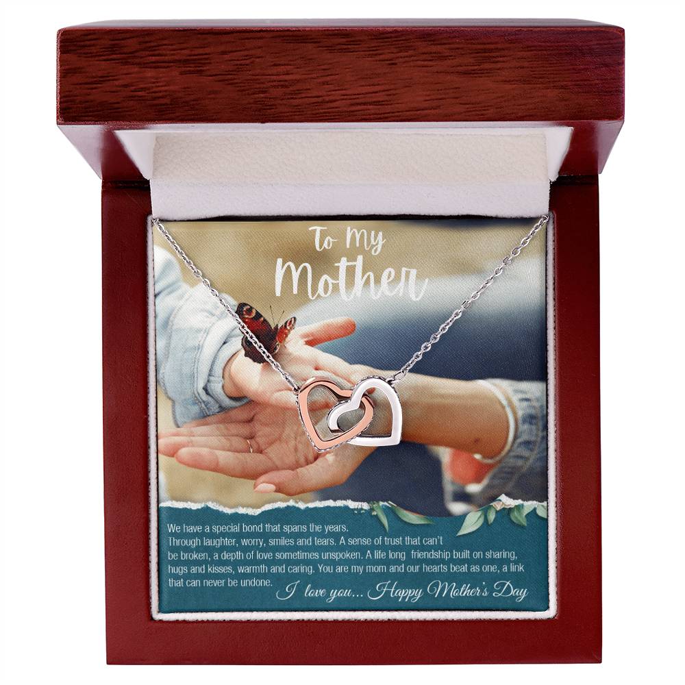 To My Mother Interlocking Hearts Interlocking Hearts Necklace