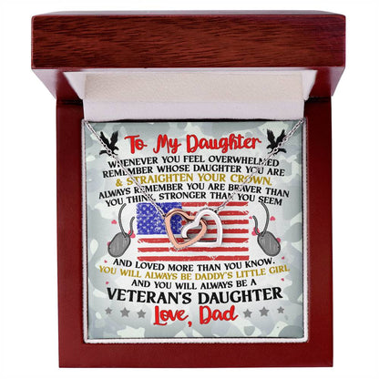 Veteran'S Daughter - Interlocking Heart Necklace Interlocking Hearts Necklace