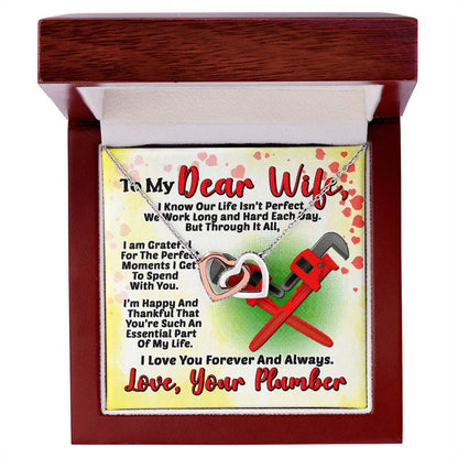 Plumber'S Wife- Interlocking Heart Necklace Interlocking Hearts Necklace