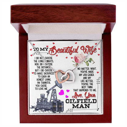 Oilfield Man'S Wife - Interlocking Heart Necklace Interlocking Hearts Necklace