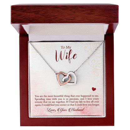 Interlocking Hearts Necklace Anniversary Gift For Wife Gift For Her From Husband Gift For Her Mothers Day Gift Valentines Day Gift Gifts For Wife Christmas Gift