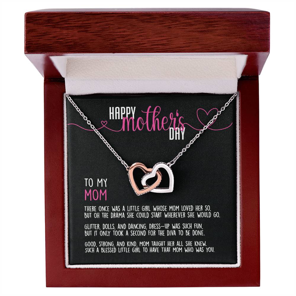 Limited Time - Happy Mother'S Day To My Mom - Necklace Interlocking Hearts Necklace