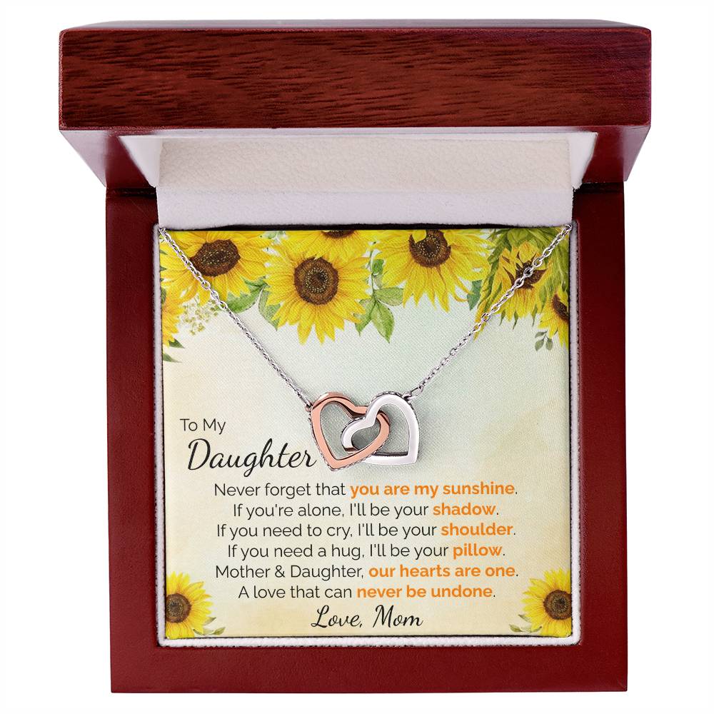 You Are My Sunshine Interlocking Hearts Interlocking Hearts Necklace