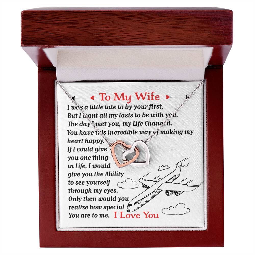 Pilot'S Wife- Interlocking Heart Necklace Interlocking Hearts Necklace