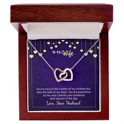 Interlocking Hearts Necklace Happy Anniversary You'Re Not Just The Mother Of My Children