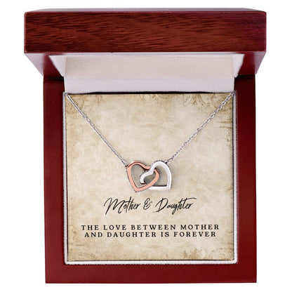 Mother & Daughter - Forever Love Necklace Interlocking Hearts Necklace