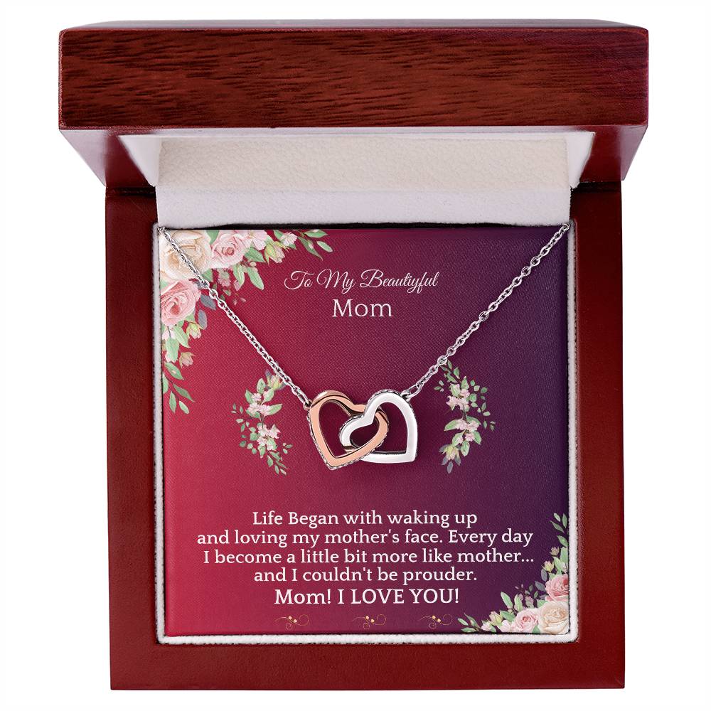 Never Ending Love-Necklace Interlocking Hearts Necklace