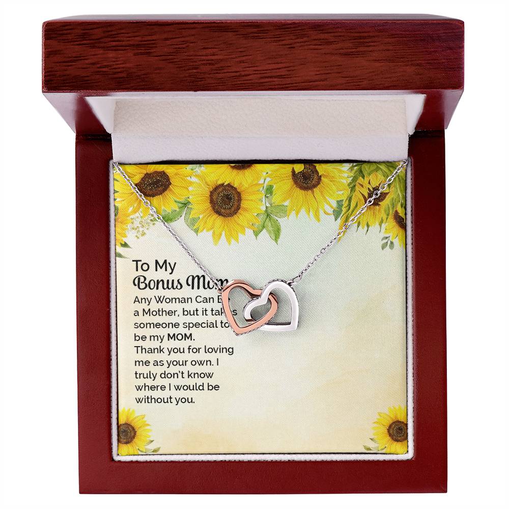 Necklace Gift For Mom To My Mom Necklace Gift Love Knot Necklace For Mom Custom Mom Birthday Necklace Gift My Mom Jewelry Massage Box Interlocking Hearts Necklace