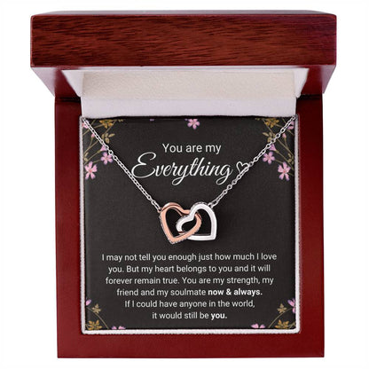 Connected By Hearts - Necklace Interlocking Hearts Necklace