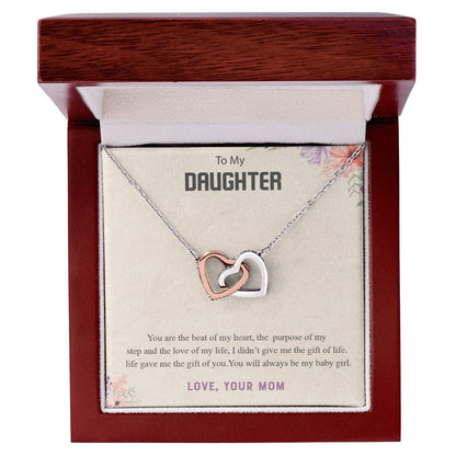 Gift For Daughter From Mom Daughter Mother Necklace Daughter Gift From Mom To My Daughter Daughters Birthday Unique Grown Up Daughter Interlocking Hearts Necklace