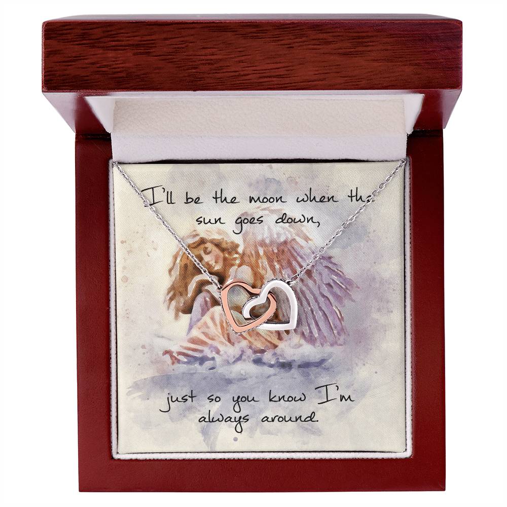 Interlocking Hearts Necklace – Angel Message Card